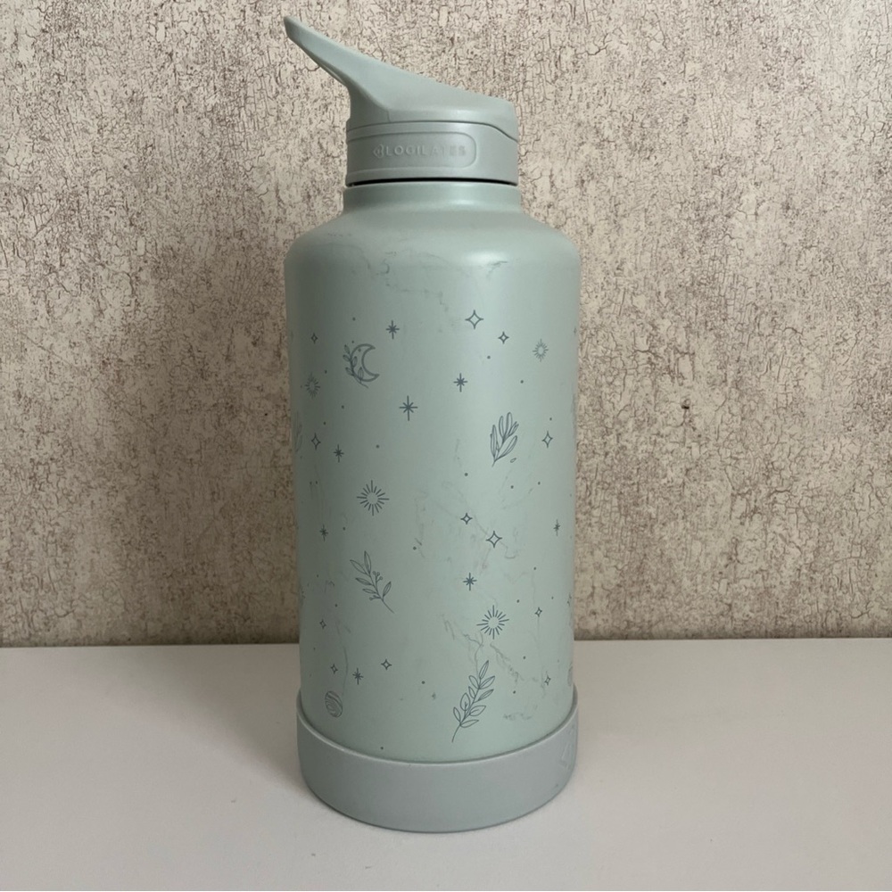 Blogilates Stainless Steel Mint Green Insulated Water Bottle 62oz - Picture 6 of 12